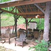 Rustic Pavilion in rural / wooded setting