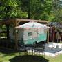 1961 Shasta Airflyte Travel Trailer, a Permanent Installation