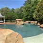 Waterfall-themed Pool & Pool House