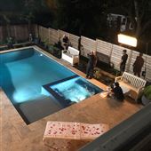 Tropical pool/backyard in modern downtown Atlanta bungalow