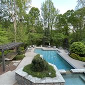 Buckhead prairie style with pool in forest. Stunning natural setting.