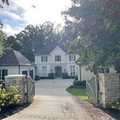 Near Chastain, French & American designed private home on 1 acre