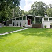 '65 Mid Century Modern pool-tiny house-Airstream
