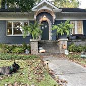 1920s Atlanta historic remodeled painted brick craftsman single family home in Virginia Highland