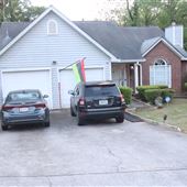 House of the Twin Lions  (Modern family Home with eclectic art)