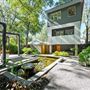 Grand Zen Manor - Modern Home with Unique Outdoor Space at Atlanta - Designer Garden, Illuminated Fountains, Fish pond, Hot Tub, Contemporary Porches and Rooftop Lounges