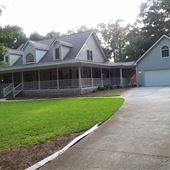 Covered Wrap Around Porch - Entire House, front and back