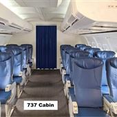 737 Airplane Interior: available for filming at RJR Props