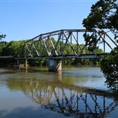 Train Bridge Over the Flint River at Cheney Griffin Park
