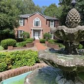 Georgian Mansion with Fountain & Carriage House
