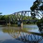 Train Bridge Over the Flint River at Cheney Griffin Park