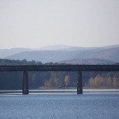 Trestle Bridge Over Lake