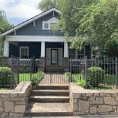 1920 Craftsman corner lot iron fence