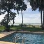 Waterfront, Pool, Oak trees dripping with Spanish moss