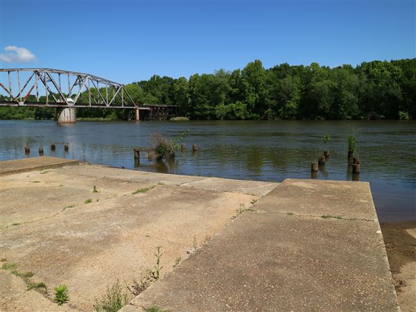 Train Bridge Over the Flint River at Cheney Griffin Park