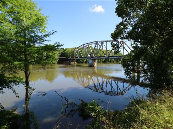 Train Bridge Over the Flint River at Cheney Griffin Park