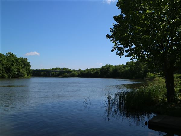 Train Bridge Over the Flint River at Cheney Griffin Park