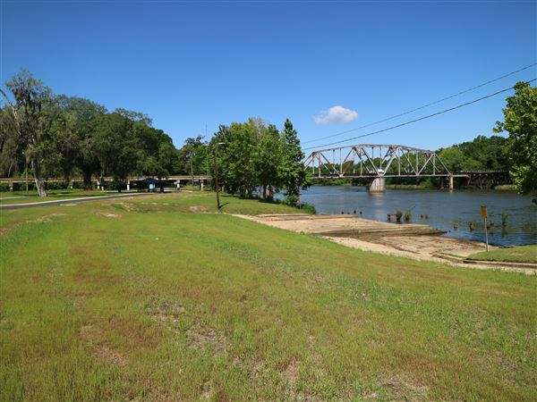 Train Bridge Over the Flint River at Cheney Griffin Park